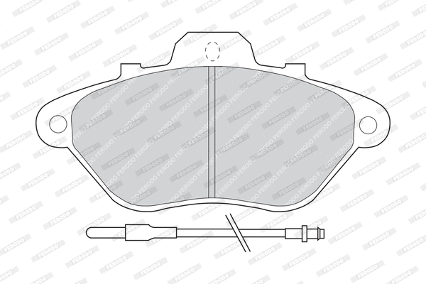 Brake Pad Set, disc brake (FDB614)