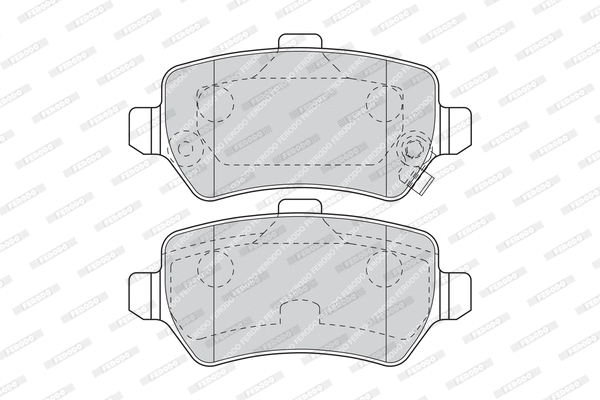 Brake Pad Set, disc brake (FDB1521W)