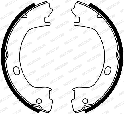Brake Shoe Set, parking brake