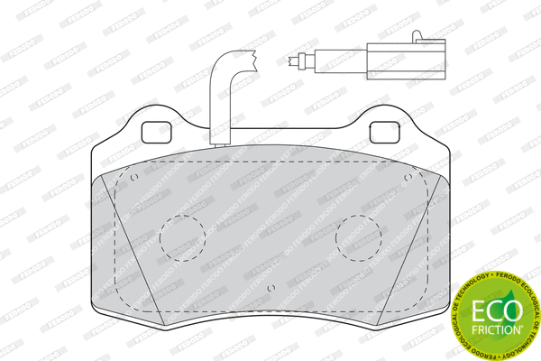 Brake Pad Set, disc brake (FDB1508)