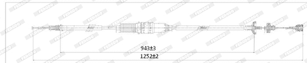 Cable Pull, clutch control (FCC422775)