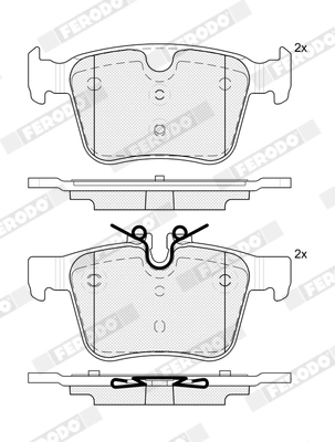 Brake Pad Set, disc brake (FDB5360)