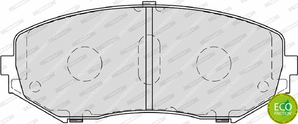 Brake Pad Set, disc brake (FDB4060)