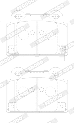 Brake Pad Set, disc brake (FDB5266)