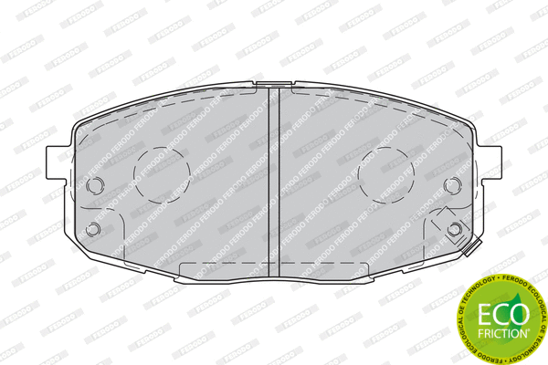 Brake Pad Set, disc brake (FDB1869)
