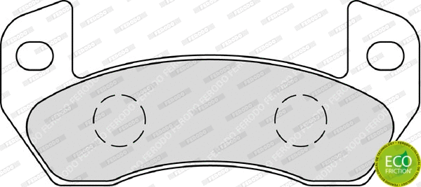 Brake Pad Set, disc brake (FDB4309)