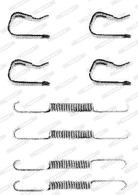 Accessory Kit, brake shoes (FBA141)