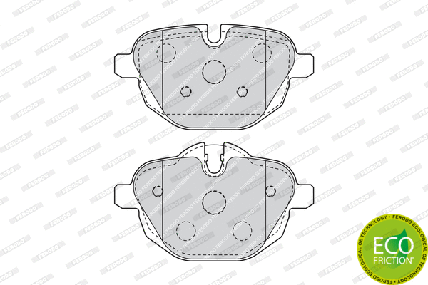 Brake Pad Set, disc brake (FDB4376)