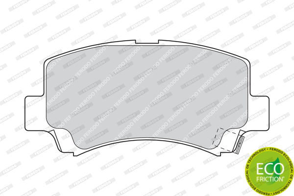Brake Pad Set, disc brake (FDB1421)
