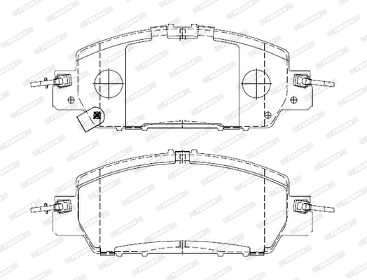 Brake Pad Set, disc brake (FDB4961-D)