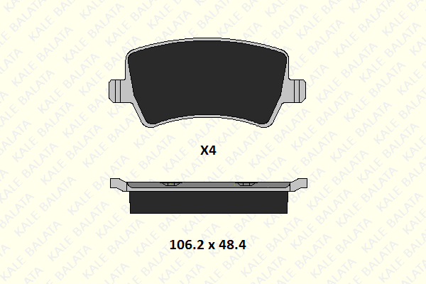 Brake Pad Set, disc brake (24496 169 14)