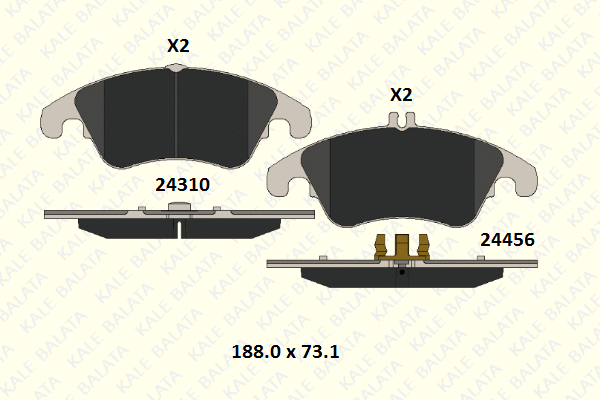 Brake Pad Set, disc brake (24310 194 05)