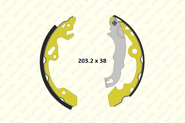Brake Shoe Set (1019 0600 05 P)