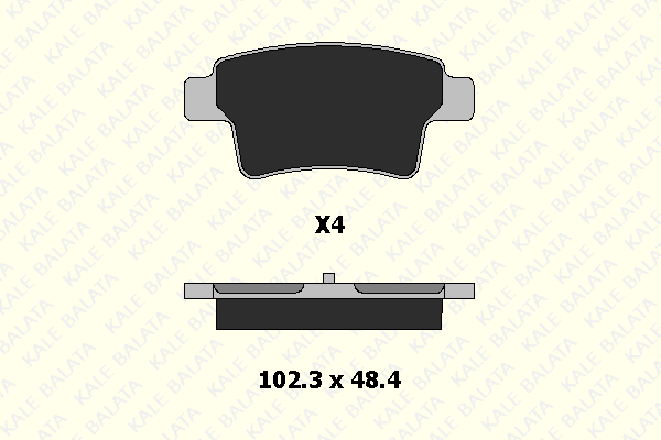 Brake Pad Set, disc brake (24540 164 04)