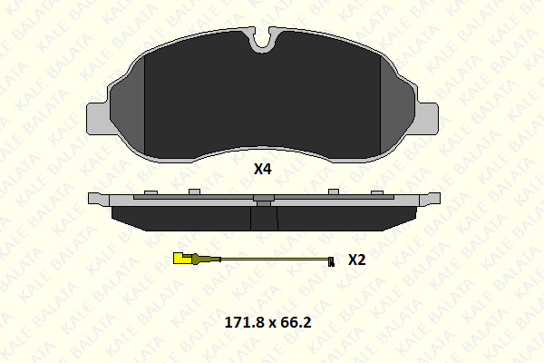 Brake Pad Set, disc brake (22034 177 14)