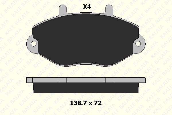 Brake Pad Set, disc brake (21469 190 04)