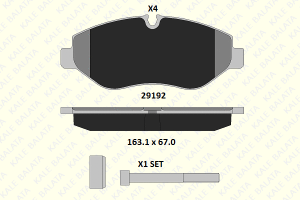 Brake Pad Set, disc brake (29192 209 14)