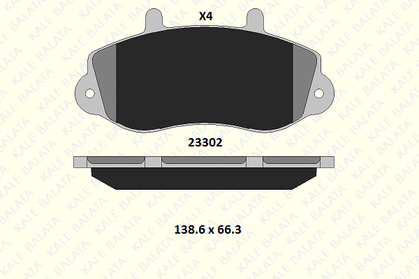 Brake Pad Set, disc brake (23302 175 04)