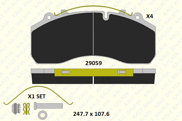 Brake Pad Set, disc brake (29059 320 14)