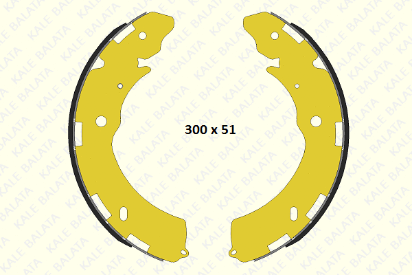 Brake Shoe Set (1235 0450 04 P)