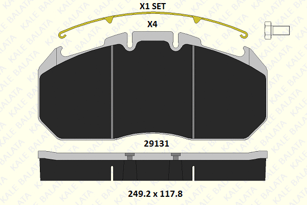 Brake Pad Set, disc brake (29131 302 14)