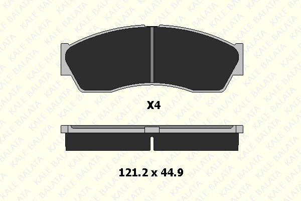 Brake Pad Set, disc brake (24555 165 04)