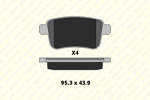 Brake Pad Set, disc brake (24692 160 14)
