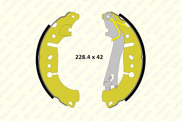 Brake Shoe Set (1242 0450 05 P)