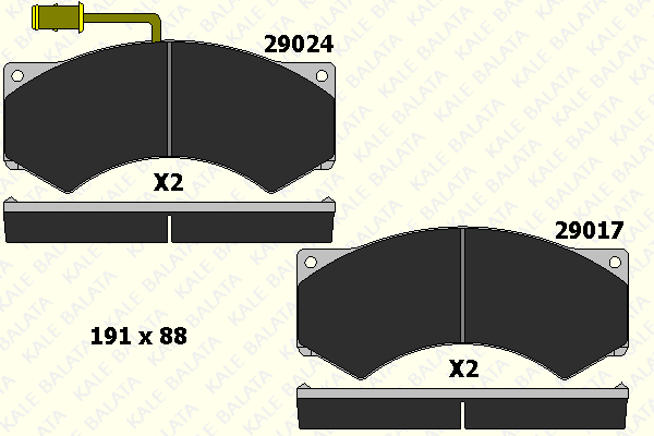 Brake Pad Set, disc brake (29017 230 05)