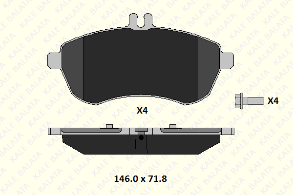 Brake Pad Set, disc brake (24306 206 15)