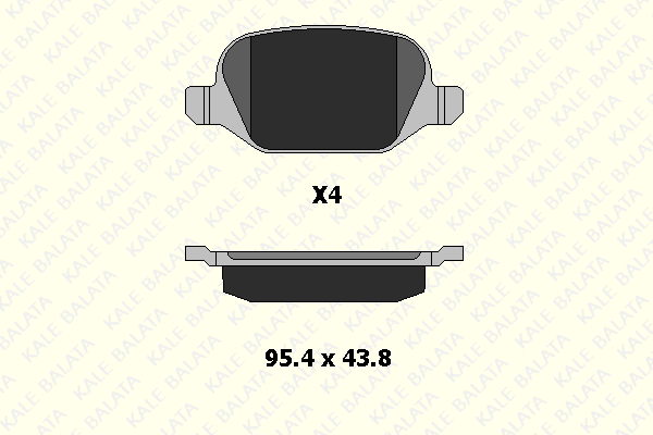 Brake Pad Set, disc brake (23517 172 04)