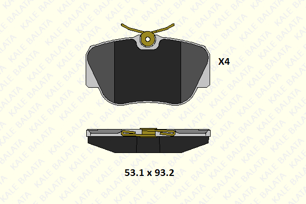 Brake Pad Set, disc brake (21055 179 14)