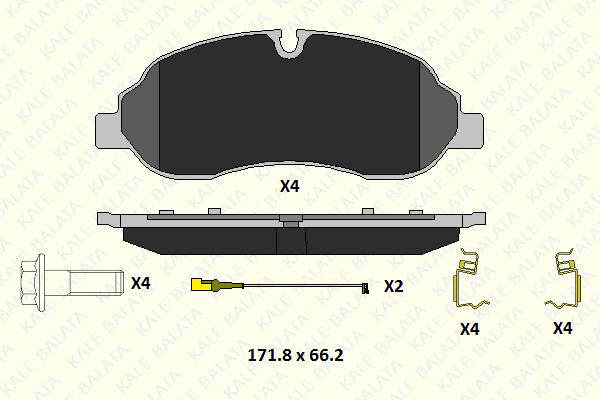 Brake Pad Set, disc brake (22034 177 24)