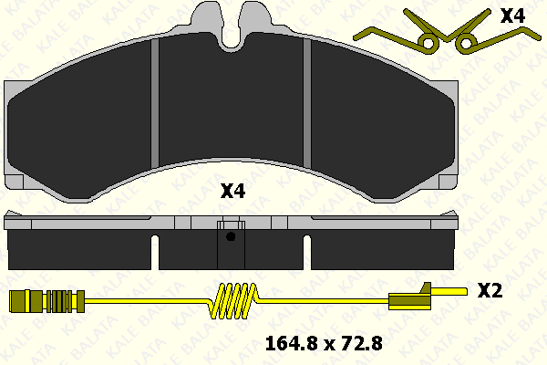Brake Pad Set, disc brake (29076 200 14)