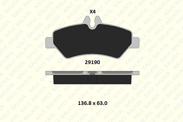 Brake Pad Set, disc brake (29190 190 24)