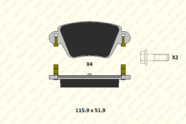 Brake Pad Set, disc brake (23557 172 14)