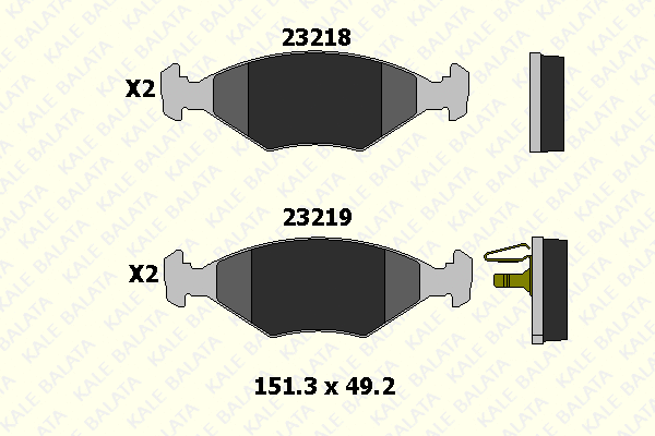 Brake Pad Set, disc brake (23219 180 05)