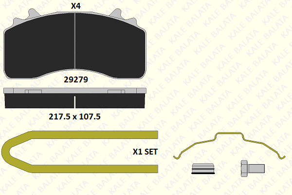 Brake Pad Set, disc brake (29279 308 14)