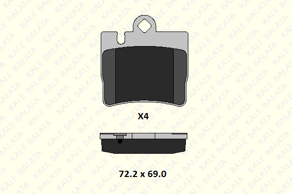 Brake Pad Set, disc brake (23078 159 04)