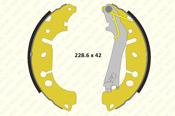 Brake Shoe Set (686 0460 34 P)
