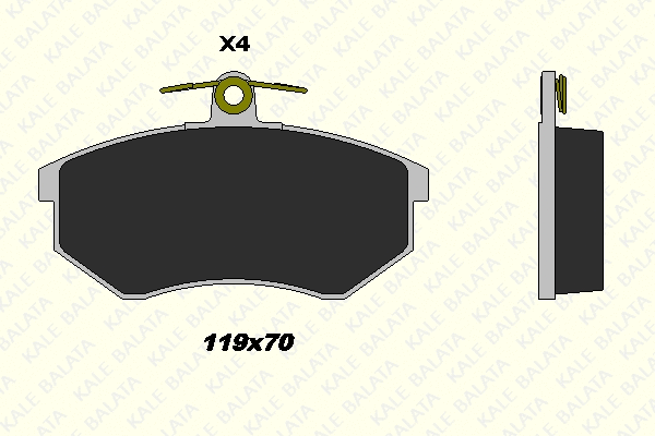 Brake Pad Set, disc brake (20669 196 14)
