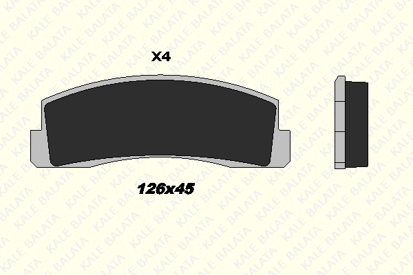 Brake Pad Set, disc brake (20660 156 04)