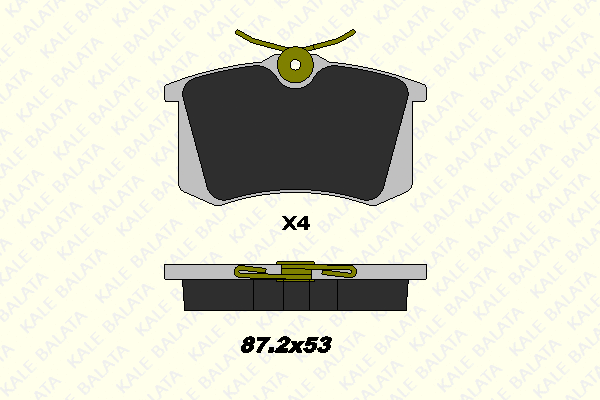 Brake Pad Set, disc brake (20961 172 34)