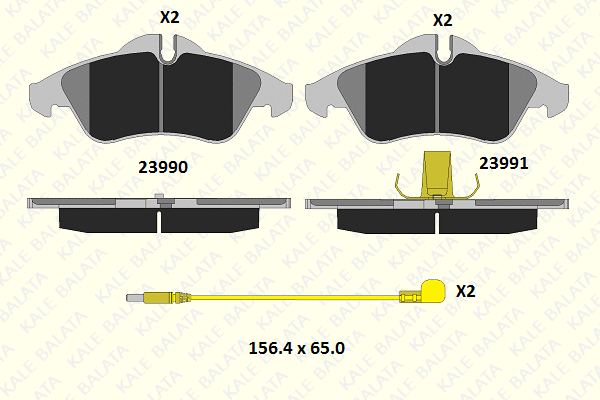 Brake Pad Set, disc brake (23991 207 15)