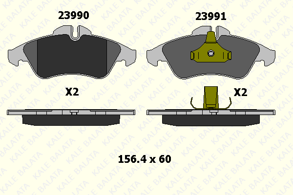 Brake Pad Set, disc brake (23990 207 05)