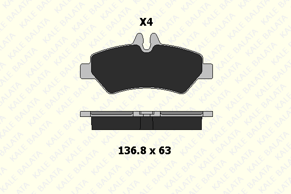 Brake Pad Set, disc brake (29190 190 04)