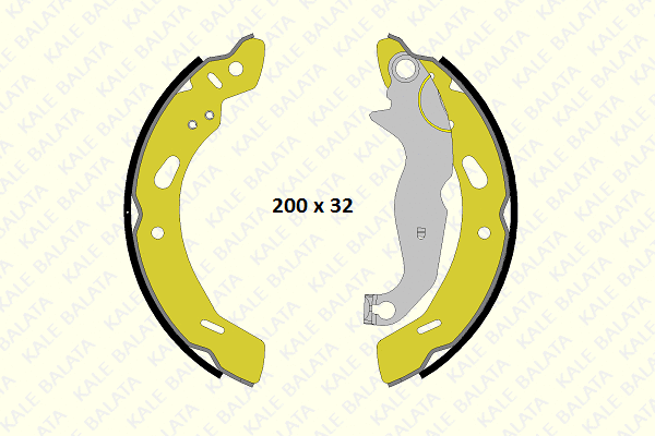 Brake Shoe Set (1238 0350 04 P)