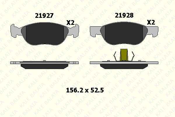 Brake Pad Set, disc brake (21927 179 05)