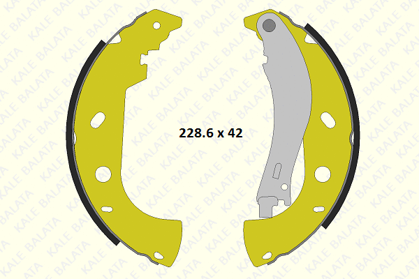 Brake Shoe Set (686 0460 24 P)