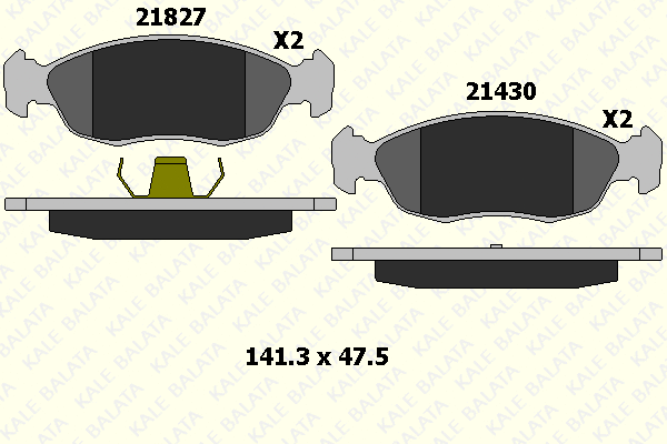 Brake Pad Set, disc brake (21827 173 05)